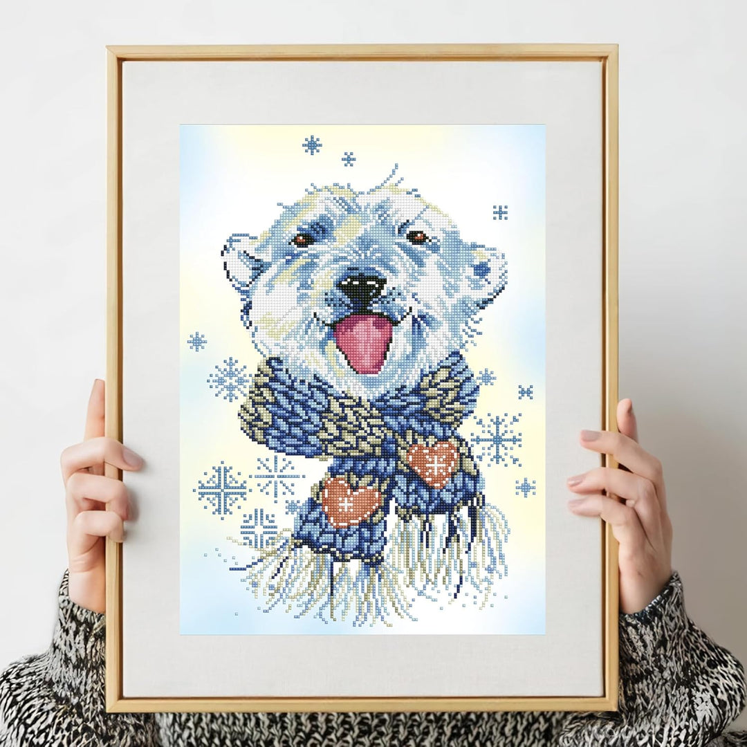 Diamond Dotz DD9-042 Polar Dude, ca. 37 x 51,5 cm gross, Diamond Painting, Malen mit Diamanten, funk