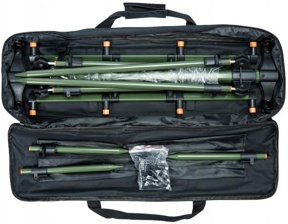 Premium Rutenhalter Rod pod Karpfenangeln 4 Ruten mit Auflagen & Tasche