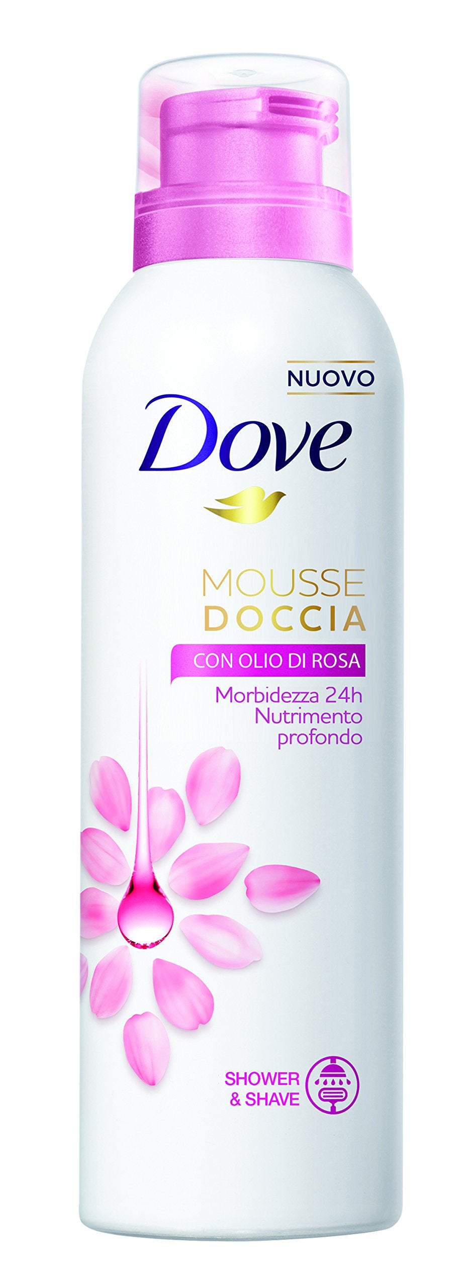 Wo Mousse Dusche mit Öl von Pink, 200 ml – Packung von 6