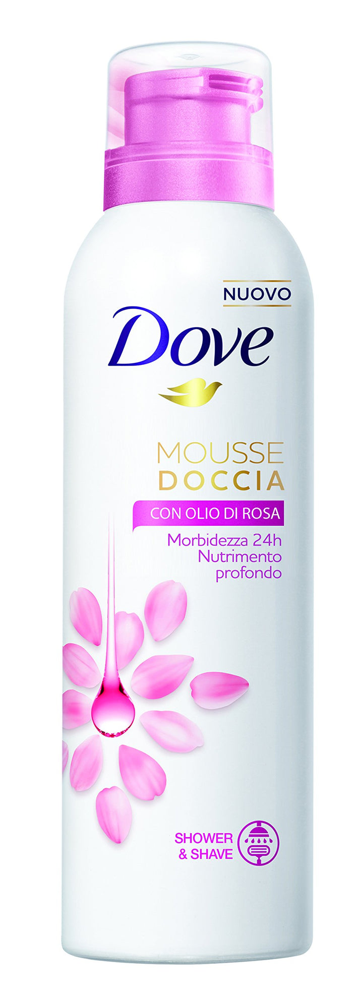 Wo Mousse Dusche mit Öl von Pink, 200 ml – Packung von 6