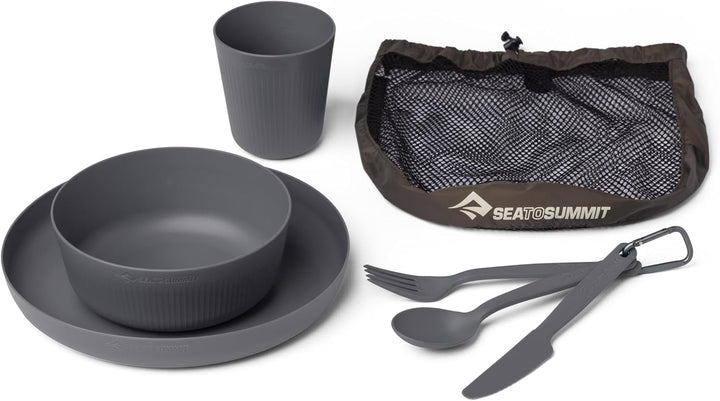 Camp Dinnerware Set w/Mesh Sack - [6 Piece]