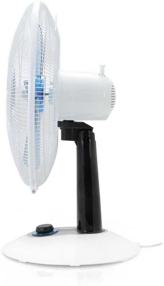 Orbegozo TF 0138 - Leiser Tischventilator, Drehfunktion, vier Stufen, Turbofunktion, LED-Beleuchtung