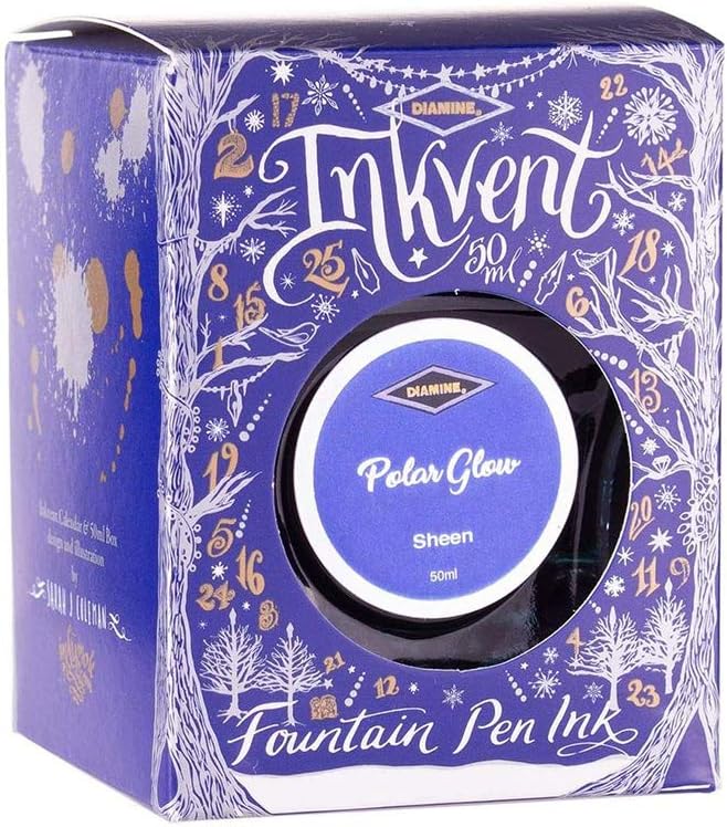 Diamine Inkvender Polar Glow Sheen Ink 50ml