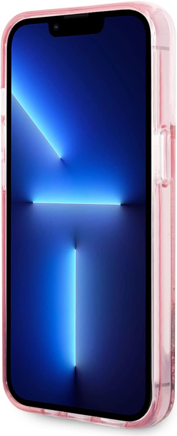 Karl Lagerfeld KLHCP14LLBKLCP Hülle für iPhone 14 Pro 6,1" rosa/pink hardcase Liquid Glitter Big KL