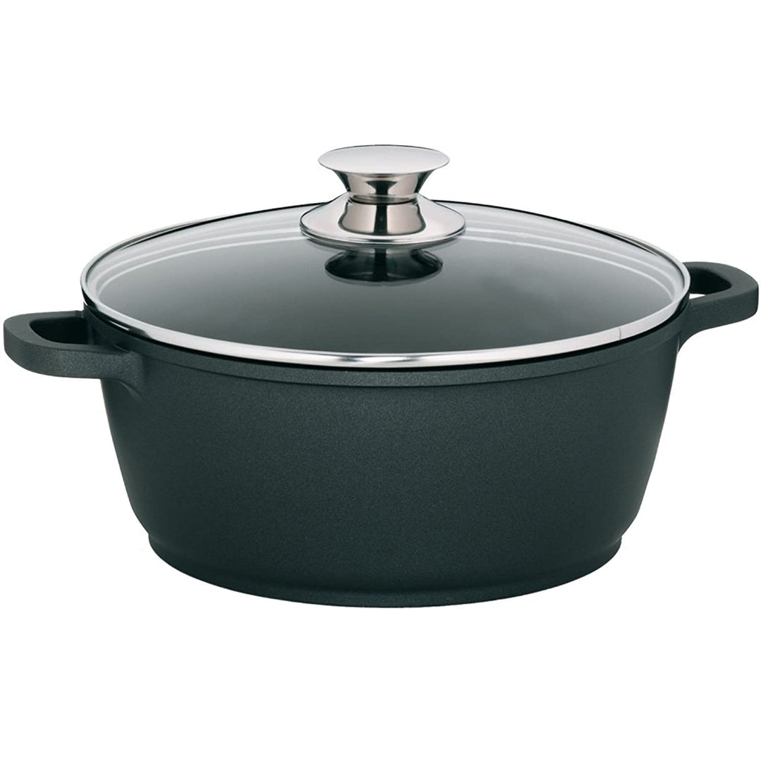kela Fleischtopf Kerros 20cm aus Aluguss, Aluminiumguss, Schwarz, 20 cm