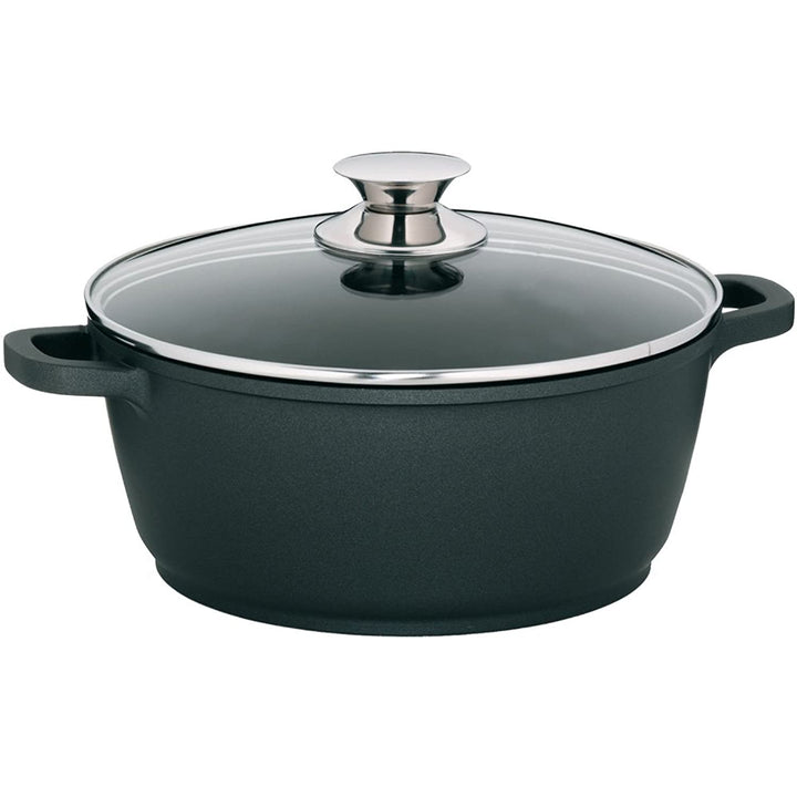 kela Fleischtopf Kerros 20cm aus Aluguss, Aluminiumguss, Schwarz, 20 cm