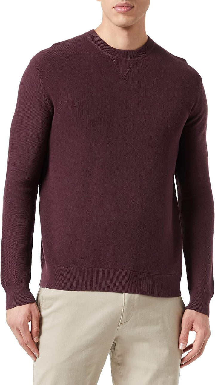 Sisley Herren Sweater L Burgundy 1h8, L Burgundy 1h8