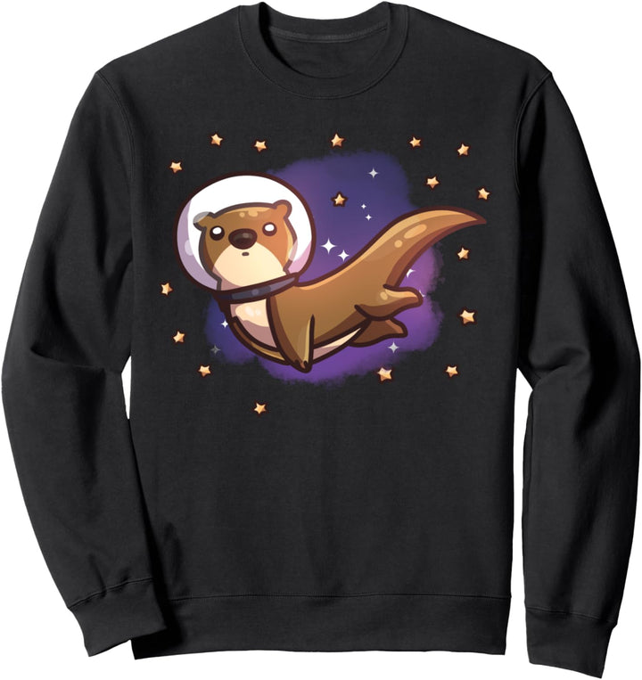Otter Weltraumwitz Witzig Otterwitz Otterwitz Otter Grafik Sweatshirt