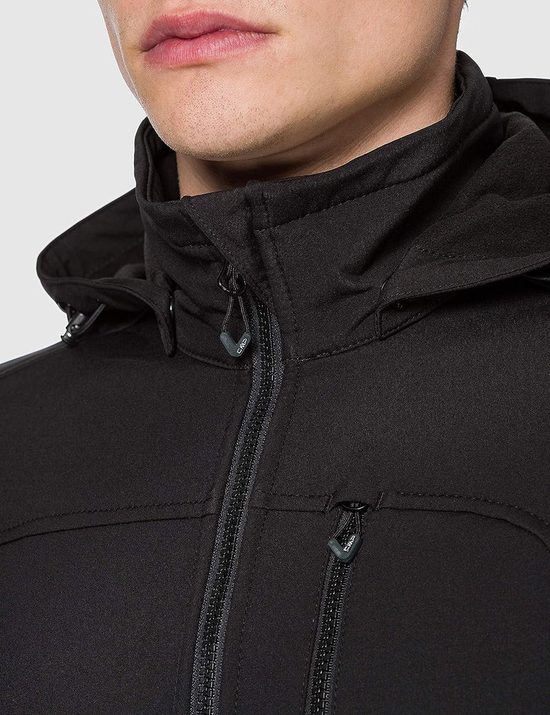 CMP – Man Jacket Snaps Hood With Detachble Sleeves 50 Schwarz, 50 Schwarz