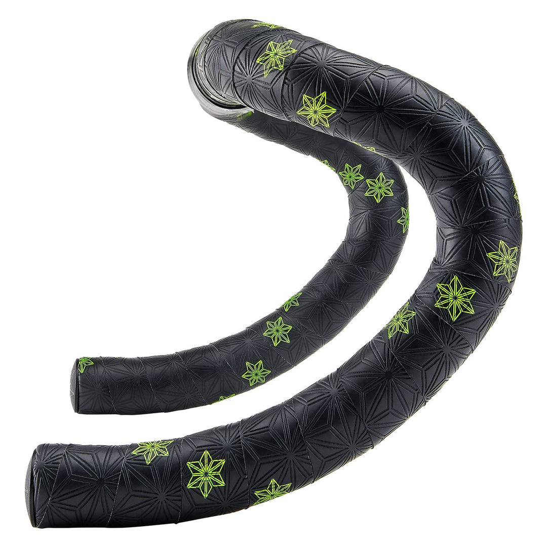 Supacaz Super Sticky Kush Neon Gelb Lenkerband Print, SC-BT-027 Einheitsgrösse Schwarz, Einheitsgrös