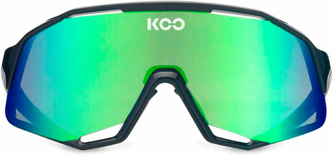 KOO Demos Sunglasses I Performance Eyewear for Road, MTB Cyclists & Cyclocross Sports Schwarz / Grün