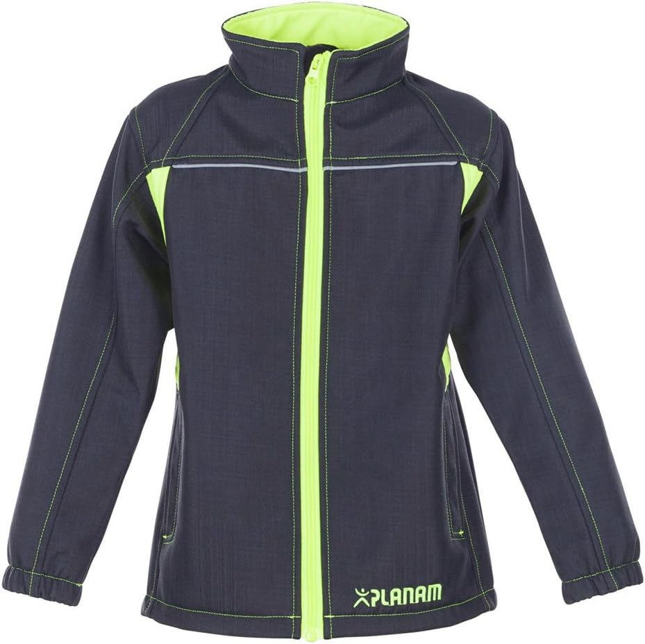 Grösse 134/140 Kinder Planam Junior Softshelljacke anthrazit gelb Modell 6130 Anthrazit/Gelb 140, An