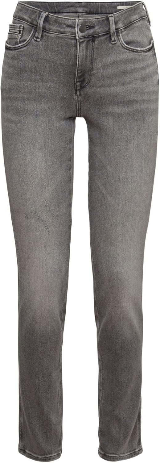 ESPRIT Damen Jeans 25W / 32L 922/Grey Medium Wash, 25W / 32L 922/Grey Medium Wash