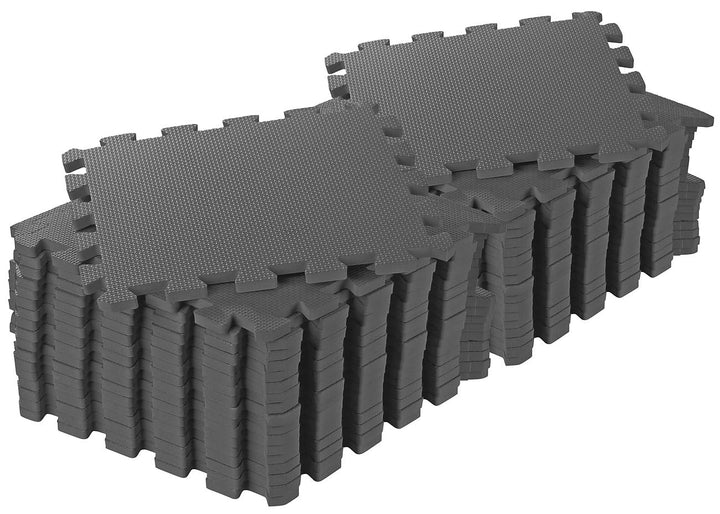 PEARL Sports Bodenschutzmatte Fitness: 36er-Set Bodenschutzmatten, geräuschedämmend, 32 x 32 x 1 cm,