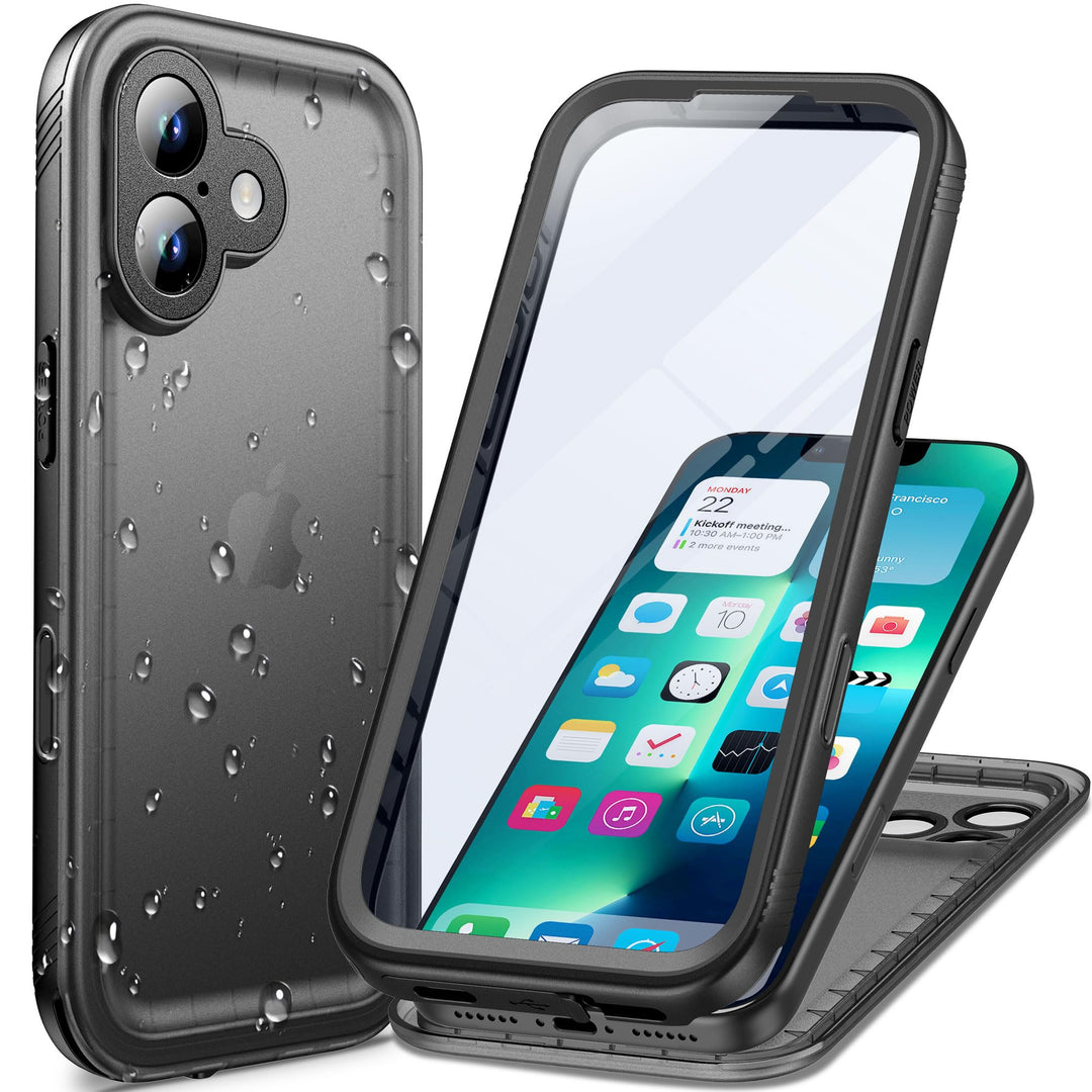 Cozycase TOP Militärschutz für iPhone 17 wasserdichte 360 Grad Hülle - 2m Sturzfest Panzerhülle Outd