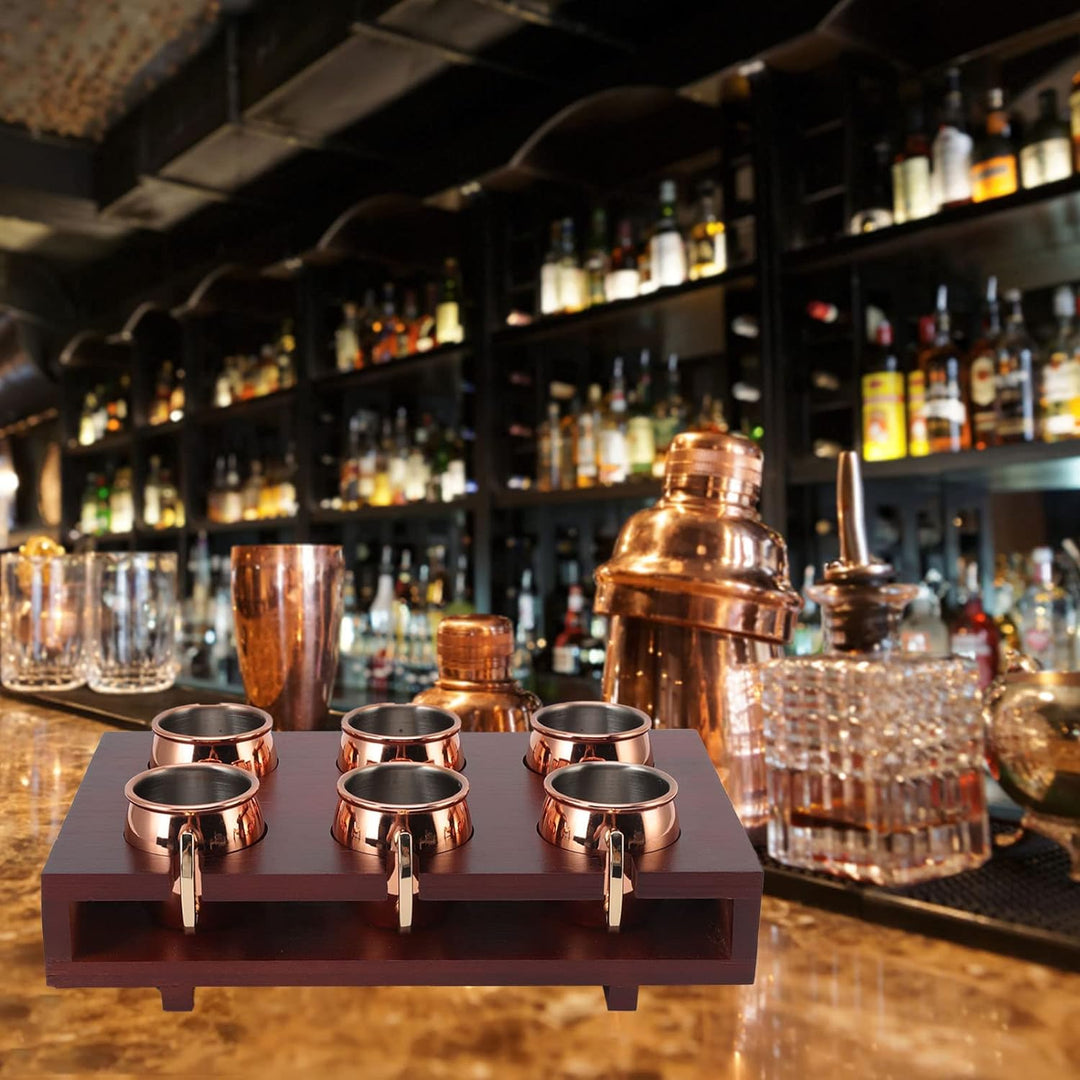 Moscow Mule Kupferbecher, Mule-Becher-Set, Korrosionsbest?ndig, Leicht zu Reinigen, 2 Unzen, W?rmeis