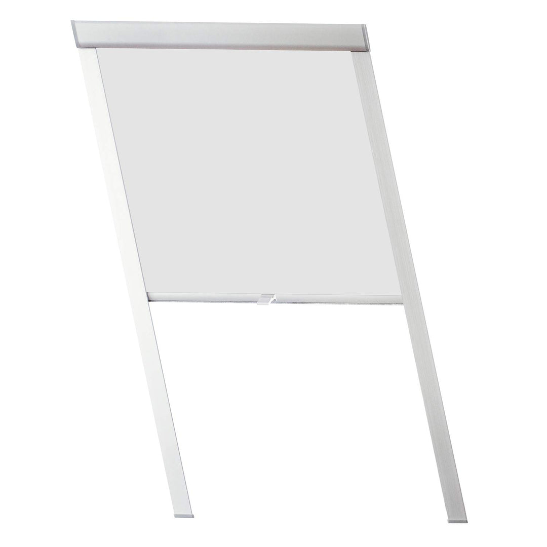 Dachfenster Verdunkelungsrollo Grau Thermo-Rollo, 100% Verdunkelung, Silberne Seitenschienen, kompat