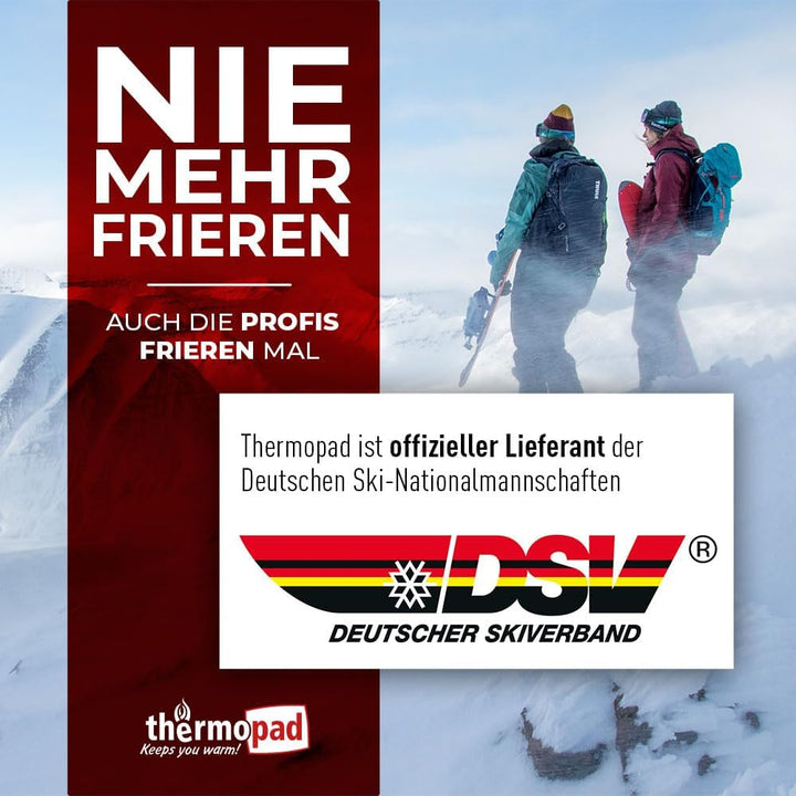 THERMOPAD Sohlenwärmer (Einlegesohle) Gr. XL (43-46) – DAS ORIGINAL: 10 Paar Wärmepads für 8 Stunden