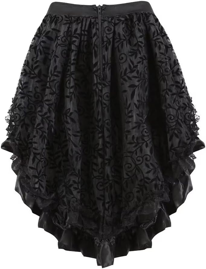 Jutrisujo korsett Corsagenkleid bustier vollbrust corsage kleid strapse viktorianisch Halloween XXS
