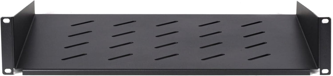 DSIT 19 Zoll 2HE Fachboden für Wandschränke mit Einer Tiefe von 450mm - 350mm Tief - Schwarz 450mm -