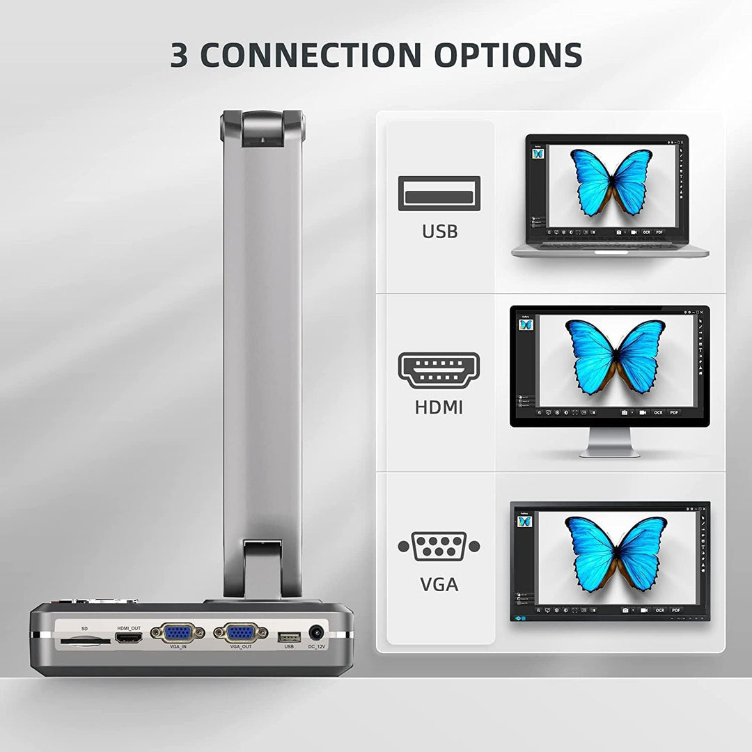 JOYUSING V508 VGA/HDMI/USB 8 Megapixel Dokumentenkamera und Visualizer, A3-Format, LED-Licht & Mikro