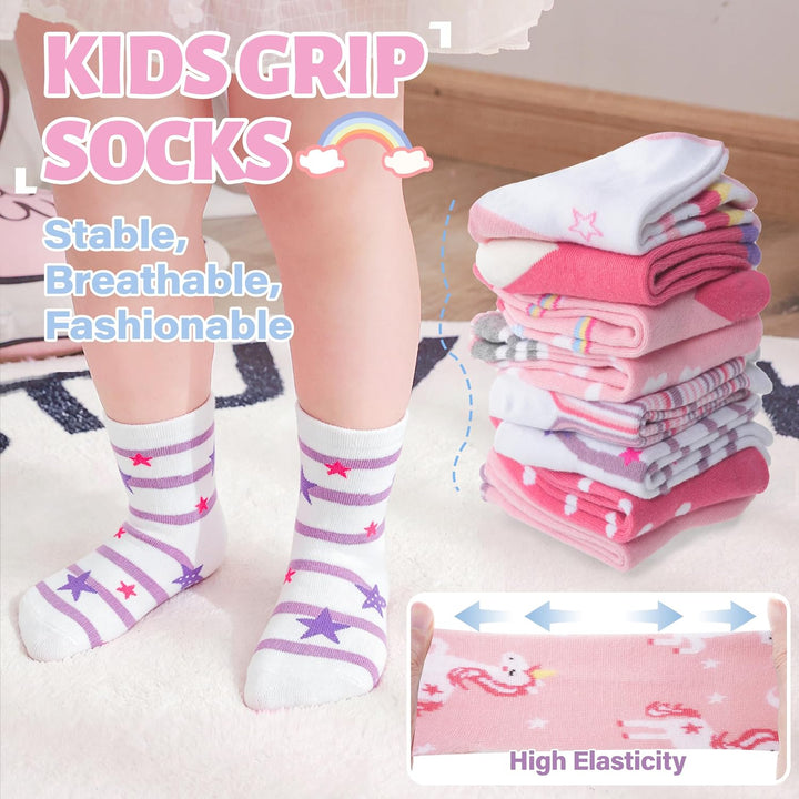 ANTSANG Stoppersocken Kinder Baby Mädchen Socken Anti Rutsch / Rutschfeste Socken Baumwolle Antiruts