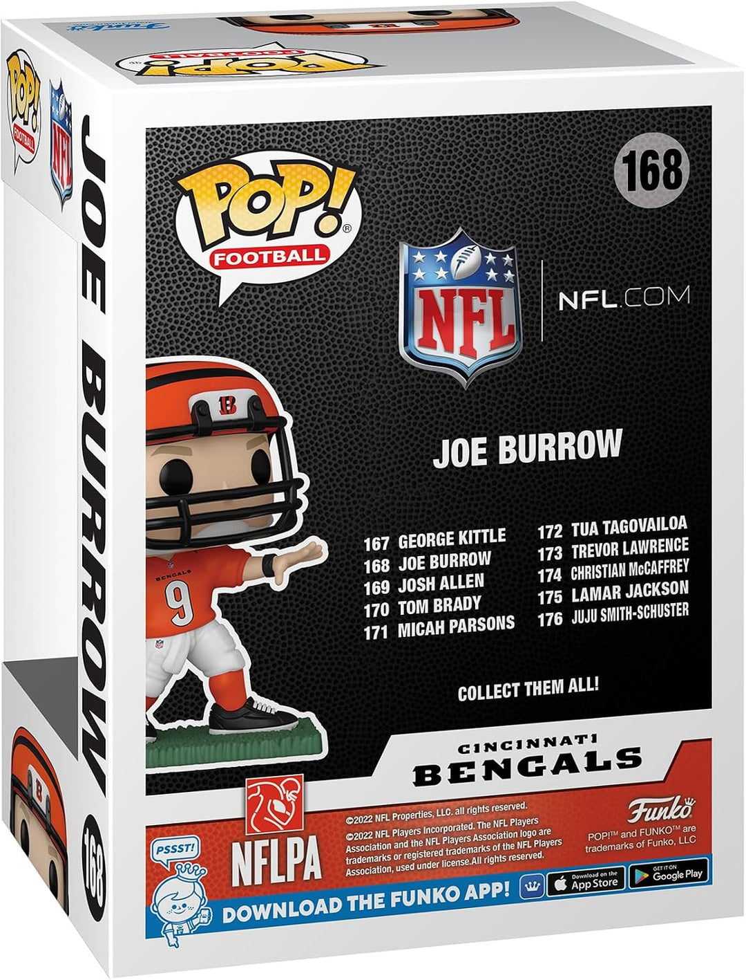 Funko Pop! NFL: Bengals - Joe Burrow - Vinyl-Sammelfigur - Geschenkidee - Offizielle Handelswaren -
