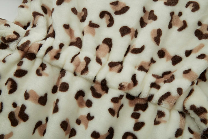 Unisex Baby Mit Kapuze Bademantel Kinder Flanell Pyjama Morgenmantel zum Jungen Mädchen Nachtwäsche