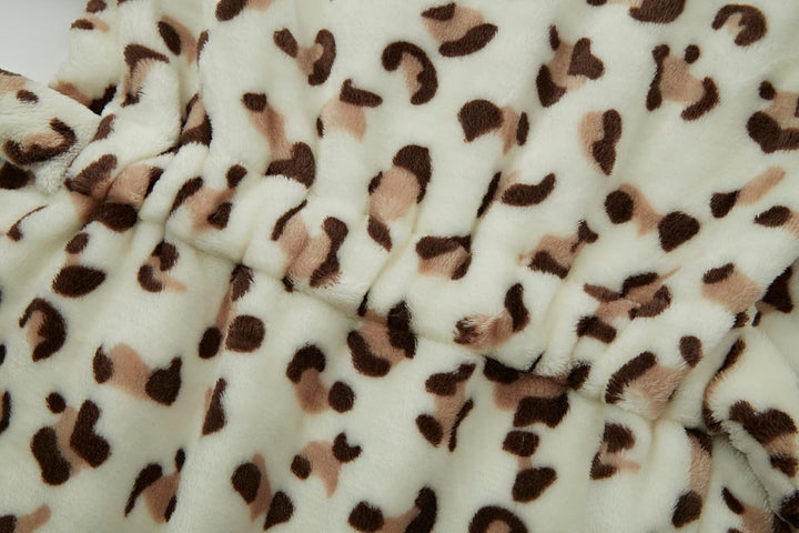Unisex Baby Mit Kapuze Bademantel Kinder Flanell Pyjama Morgenmantel zum Jungen Mädchen Nachtwäsche