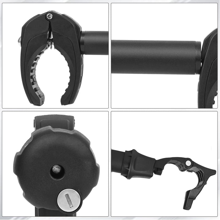 Sorlpv Rahmenhalter für Fahrradträger 45CM Länge, Universal Kurze Fahrradrahmenhalter Abschliessbare