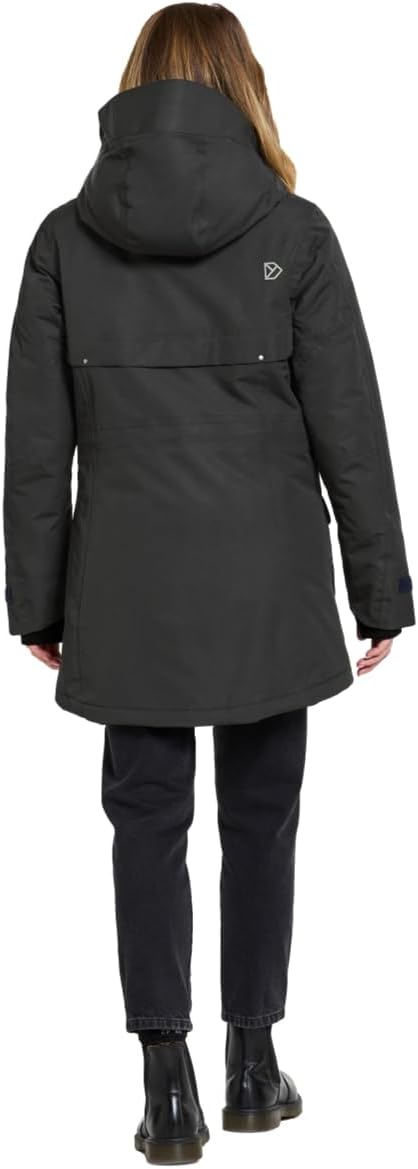 Didriksons Frida Damen Parka 7 32 Schwarz, 32 Schwarz