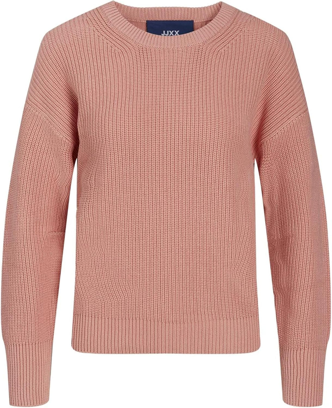 JDY Damen Jjxx Jxmila Ls Twist Crew Neck Knit Noos M Coral Haze, M Coral Haze