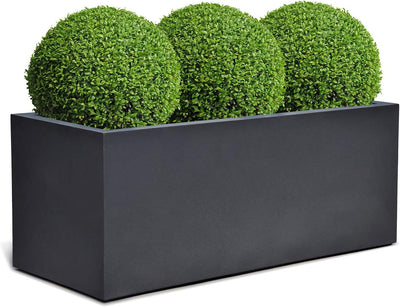 ESCHBACH® Pflanzkübel Box 80 Anthrazit Schwarz Rechteckig * 80 x 31 x 31 cm * 10 Jahre Garantie 80x3