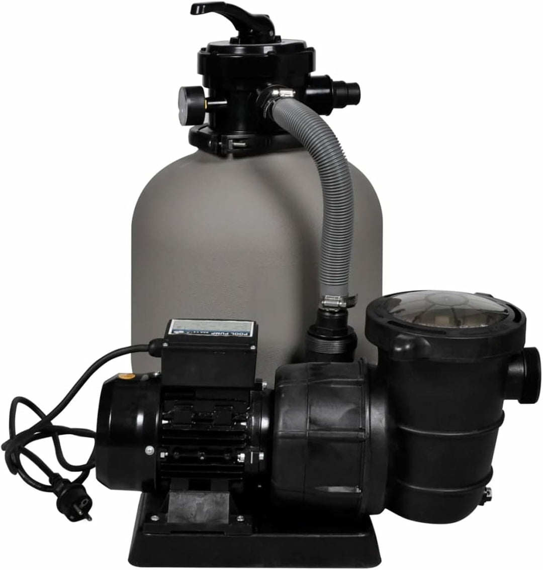 Sandfilterpumpe, Poolfilter, Sandfilter, 600 W, 17000 l/h