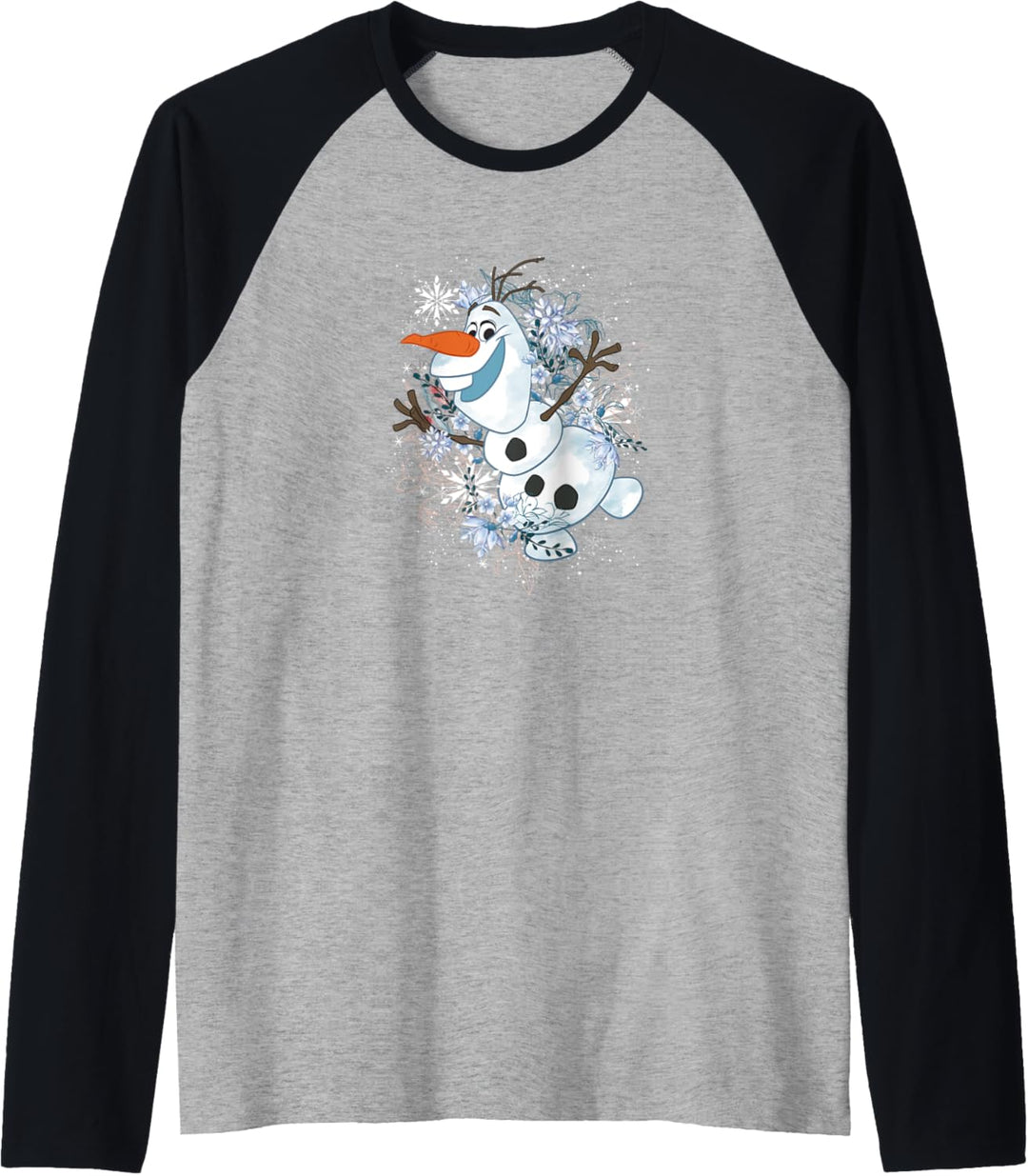 Disney Frozen Olaf Dancing In The Snowflakes Raglan