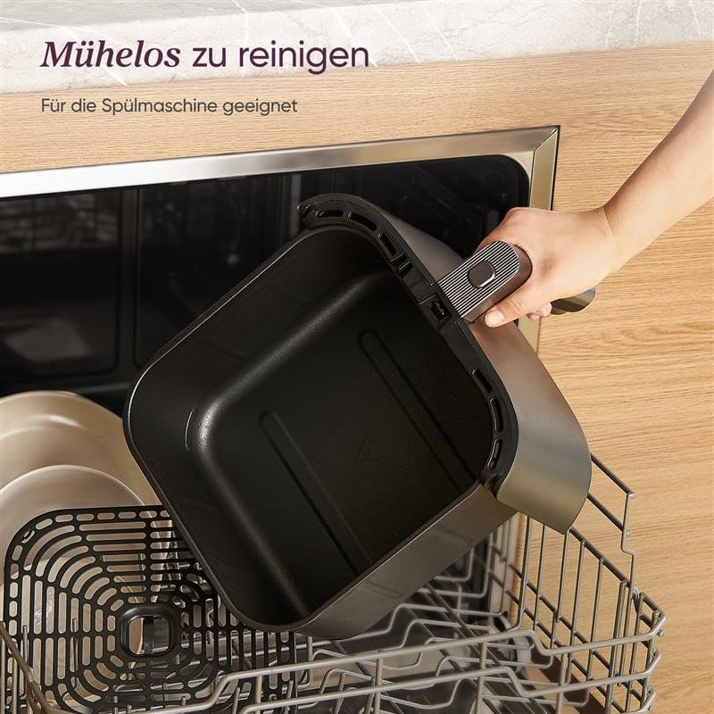 Cosori Turboblaze Heissluftfritteuse Airfryer, 9-in-1 Air Fryer XXL 6L, leiser DC Motor mit 5 Geschw