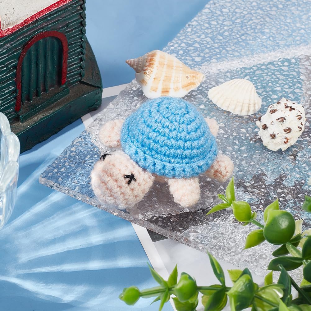 WEBEEDY 4 Sets DIY Häkel-Schildkröten-Schlüsselanhänger Anfänger-Schildkröten-Häkelset Für Erwachsen