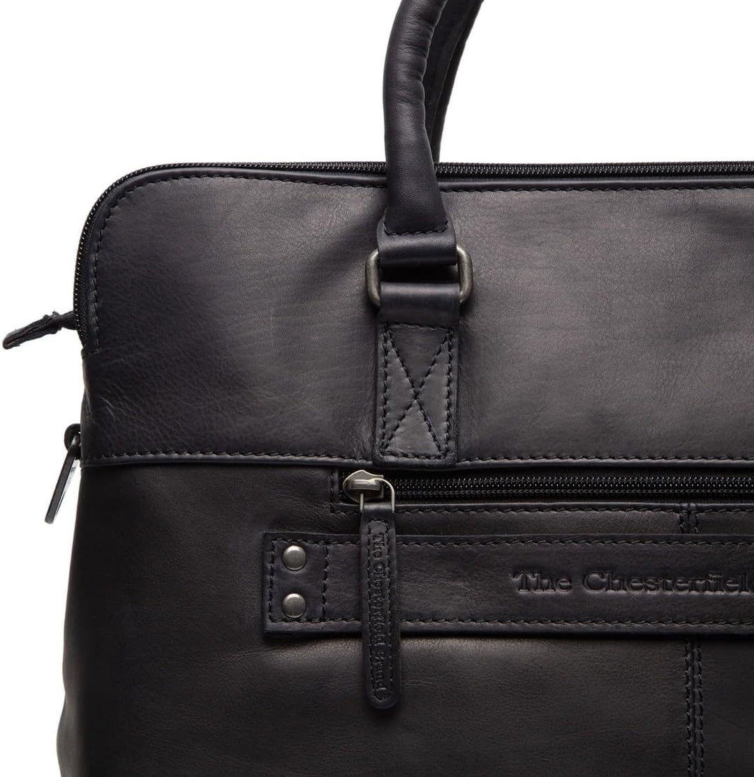 The Chesterfield Brand Cameron - Aktentasche 15" 40 cm Schwarz, Schwarz