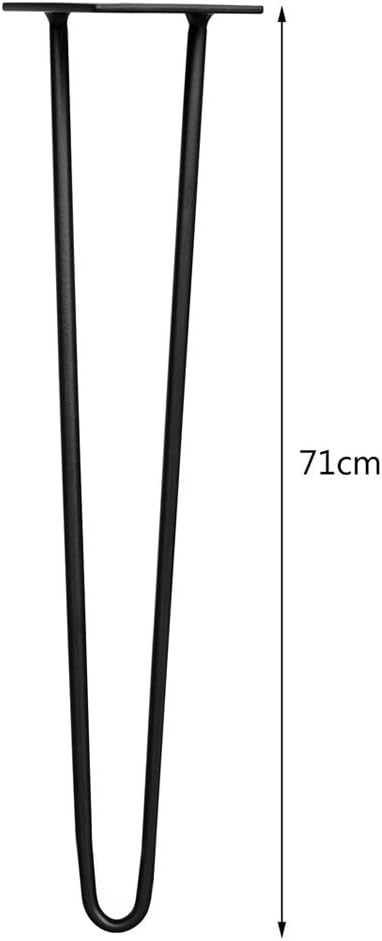 Melko 4 Stück Hairpin Legs Haarnadel Tischbeine aus 12mm Stahl Tischfuss inkl. Bodenschoner | Höhe 7