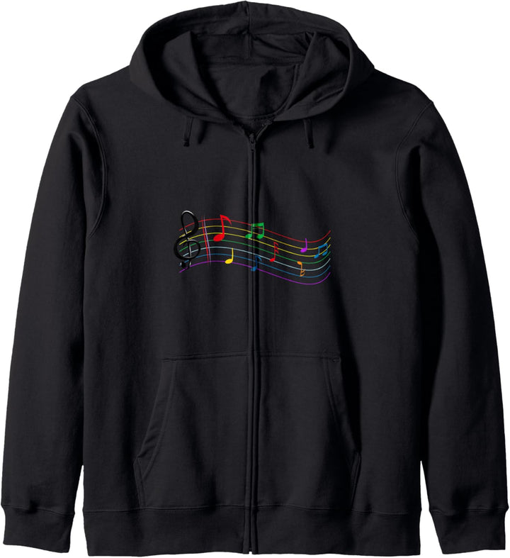 Musiker Geschenke Musiknoten Design Funny Music Lover Kapuzenjacke