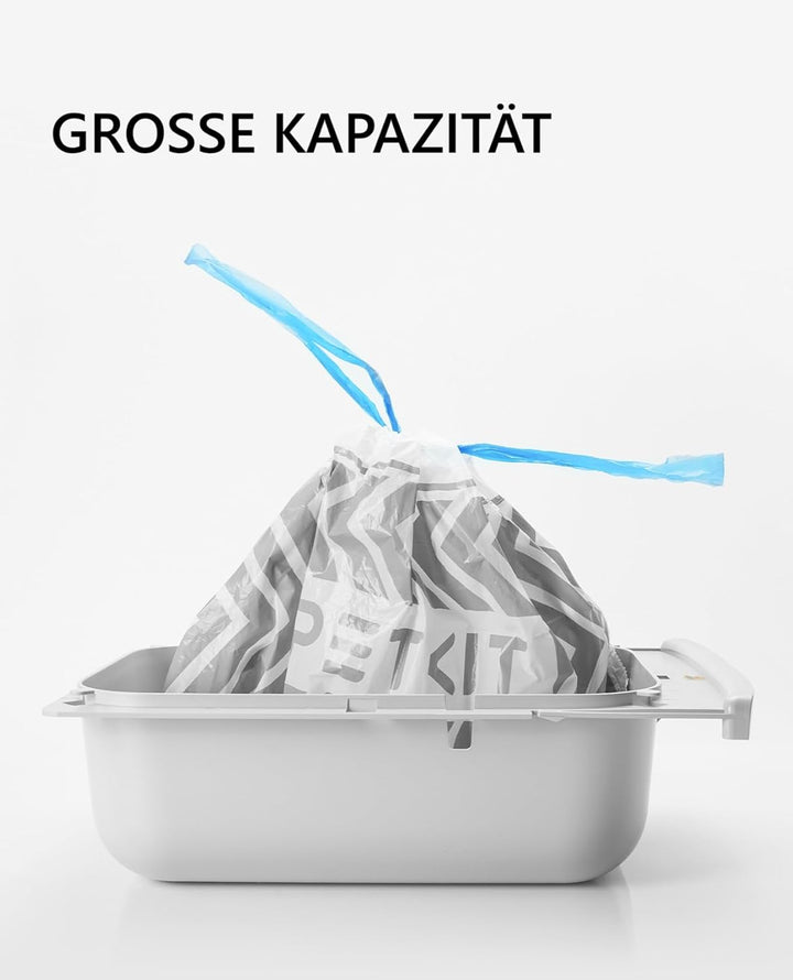 PETKIT Katzentoilettenbeutel mit Zugbändern, Beutel für Katzentoilette für Pura MAX und Pura X,Kratz