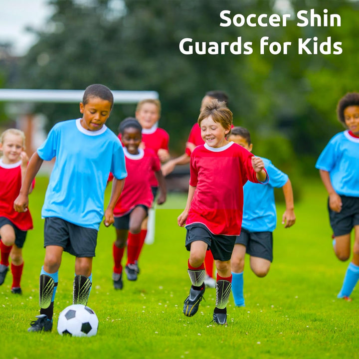 Schienbeinschoner Kinder Fussball Knöchelschutz Herren - Fussball Ausstattung Mit Verstellbarem Klet