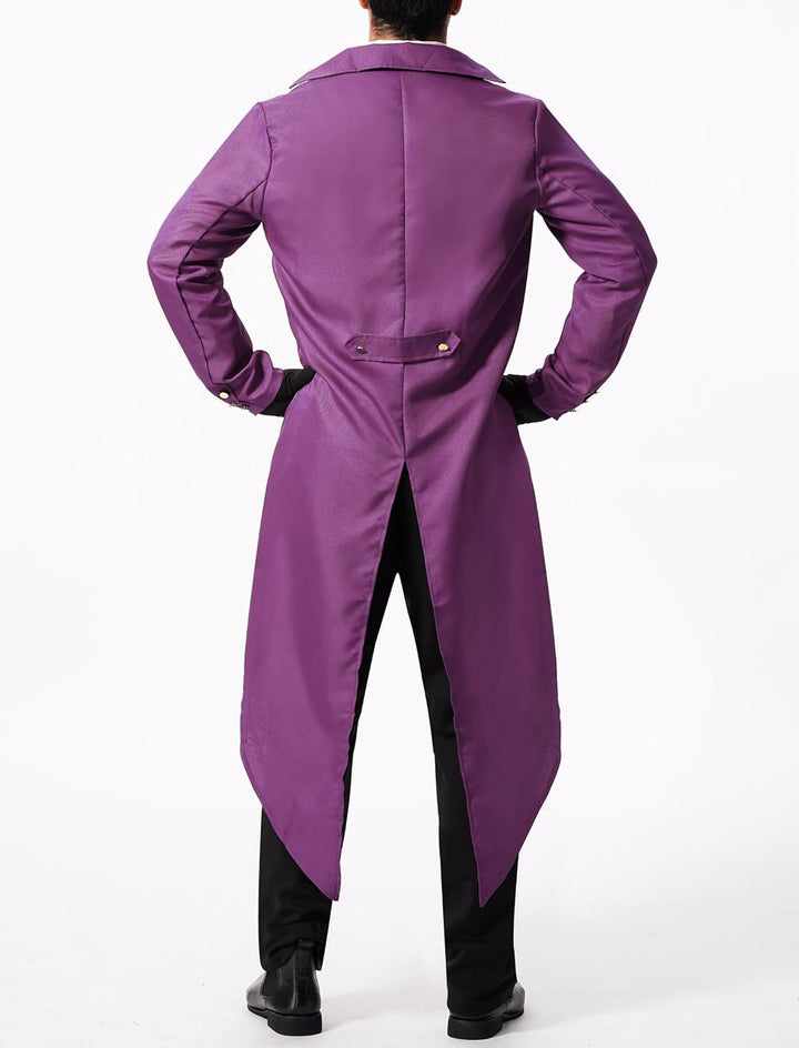 FYMNSI Herren Gothic Steampunk Frack Mantel Männer Mittelalter Viktorianischen Jacke Für Karneval Fa