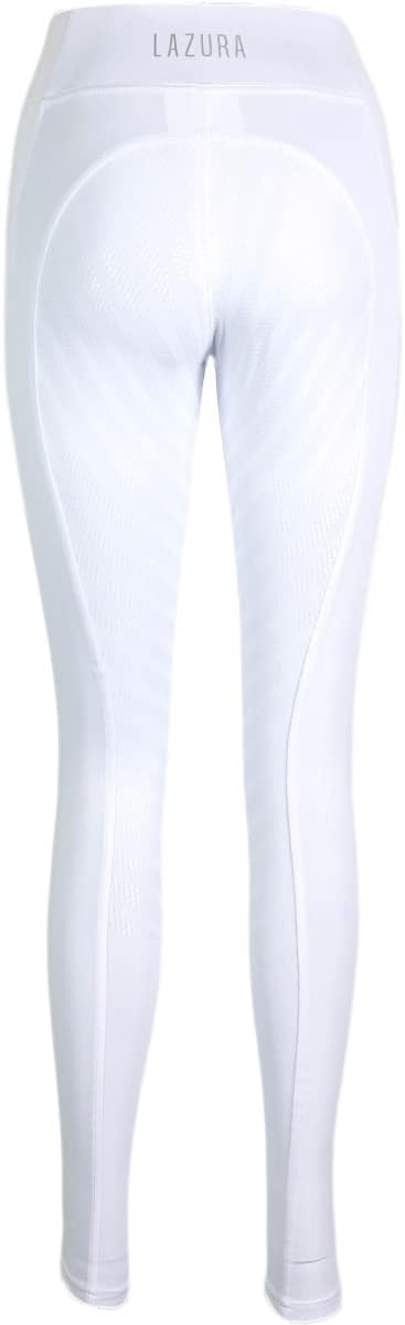 Lazura - Damen und Kinder Sommer Reitleggings Lea | Vollbesatz aus Silikon | Reithose mit seitlichen