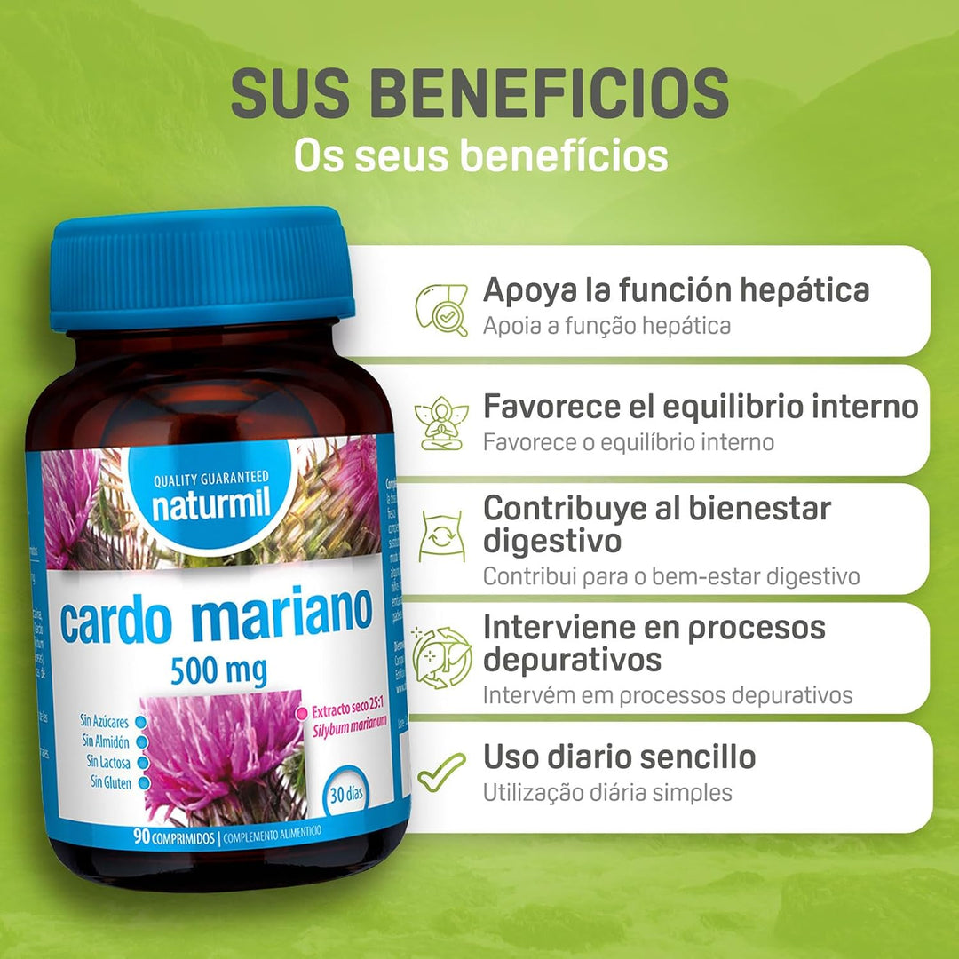 Naturmil Cardo Mariano 500 Mg 90 Comp