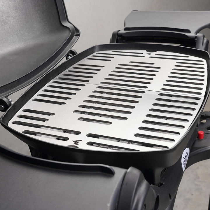 Edelstahl INOX Grillrost für die Weber Q1000 Baureihe | spülmaschinenfest - ZWEIGETEILT - Grillrost