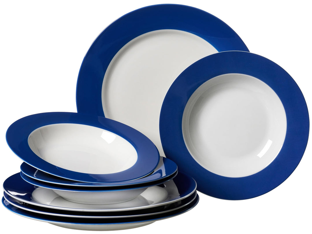Tafelservice Doppio, 8-teilig, Blau Blau Tafelservice, Blau Tafelservice