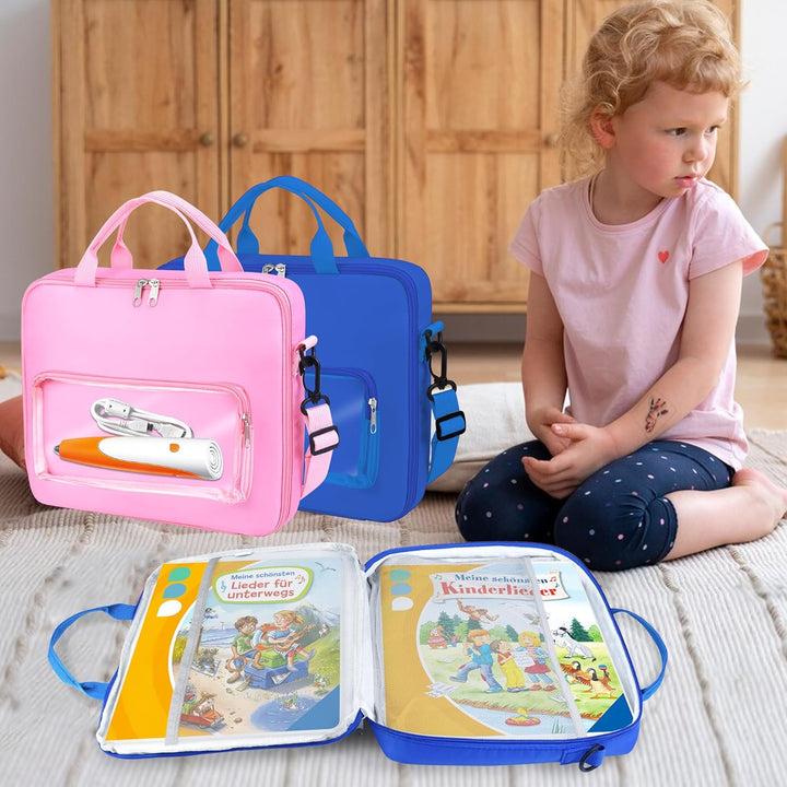 Gaga city 8-10 Zoll Kinder Tablet Tragetasche mit Fächer für Edurino Stift und Figur, Kompatibel mit