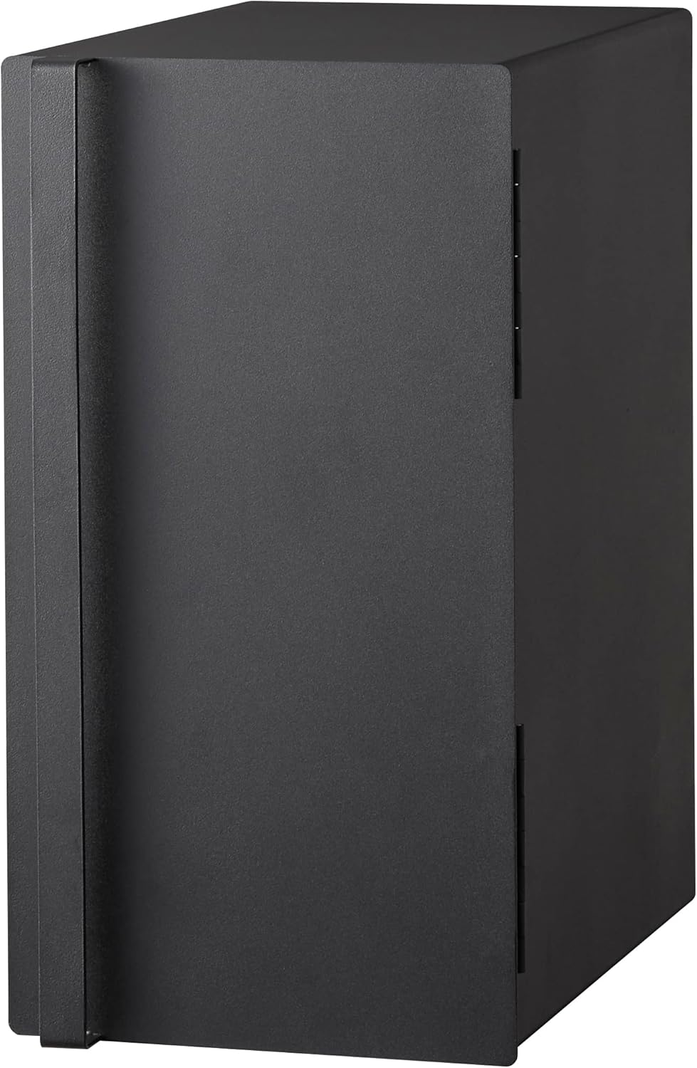 Yamazaki 5681 TOWER Brotkasten, hochkant, schwarz, Stahl, Minimalistisches Design, Schwarz