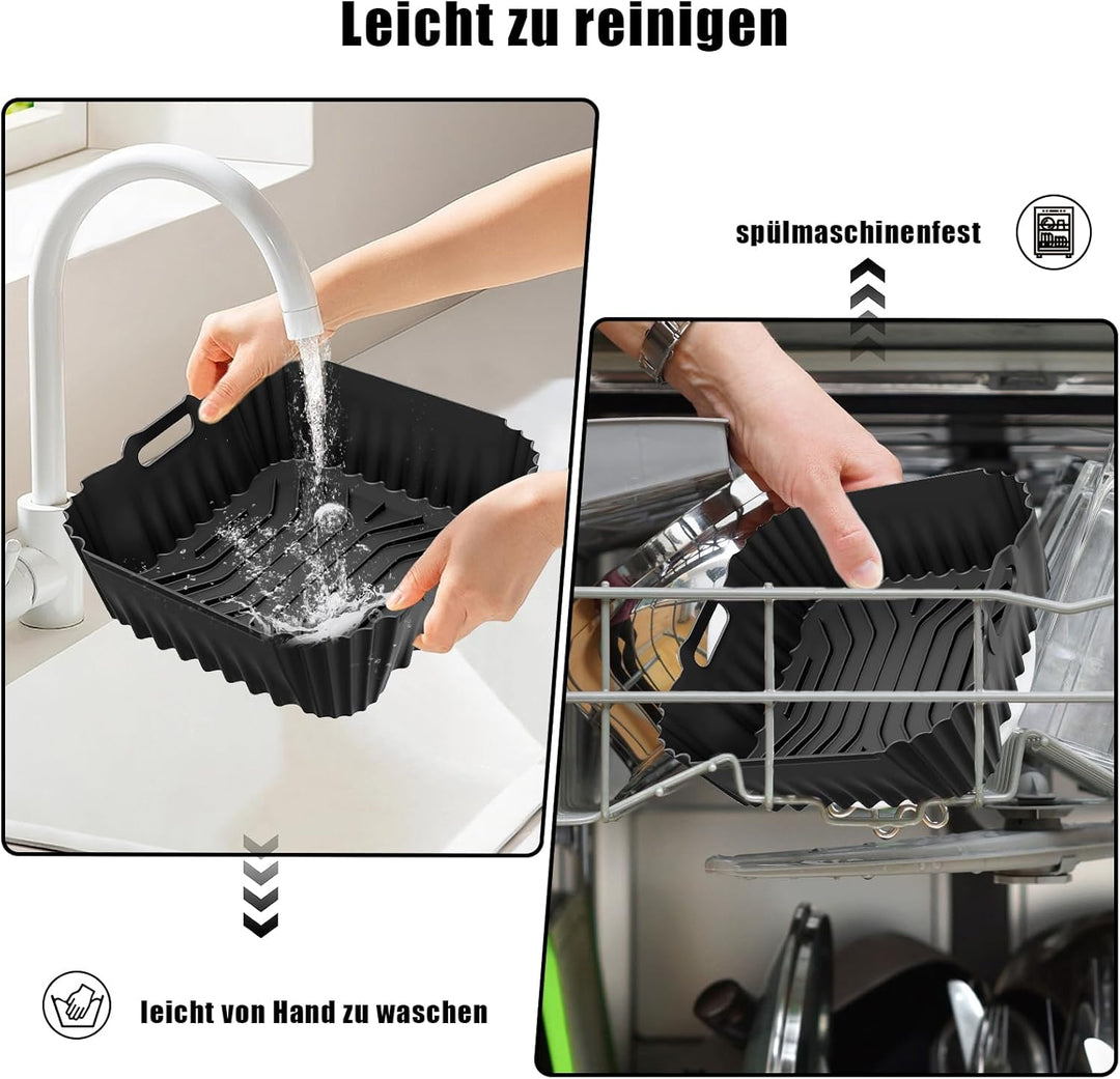 Silikonform Heissluftfritteuse für Ninja AF180EU 6,2L, 5 Stück Airfryer Silikonform für Ninja AF140E